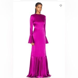 CAROLINE CONSTAS Silk Blend Allonia Gown